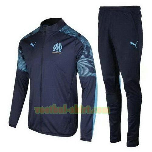 olympique marseille trainingspak 2019-2020 blauw marinekleur mannen