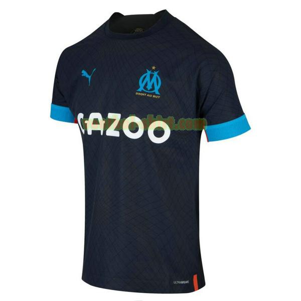 olympique marseille uit shirt 2022 2023 blauw mannen