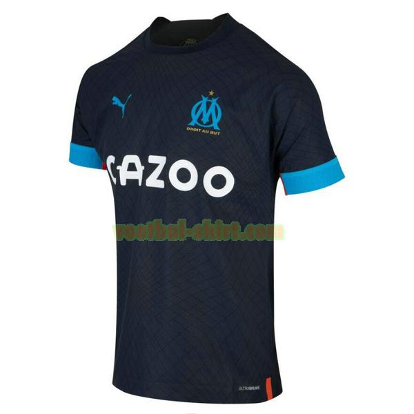 olympique marseille uit shirt 2022 2023 thailand blauw mannen