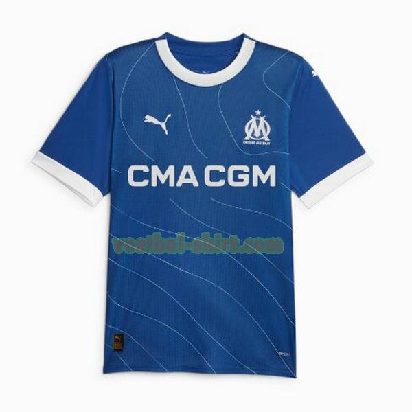 olympique marseille uit shirt 2023 2024 thailand blauw mannen