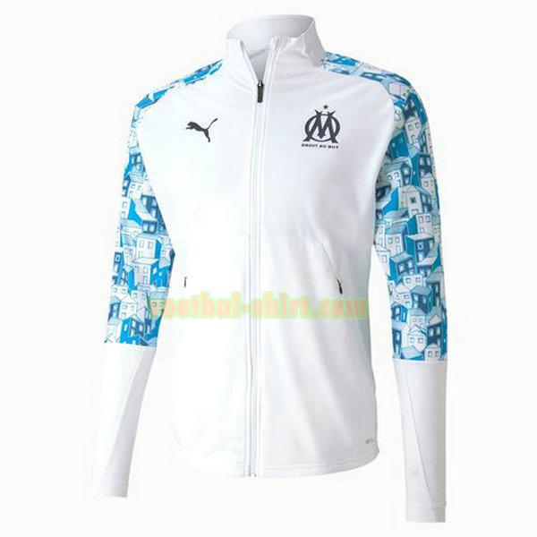 olympique marseille windjack 2020-2021 blauw mannen