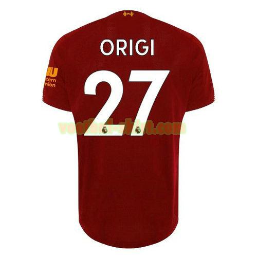 origi 27 liverpool thuis shirt 2019-2020 mannen