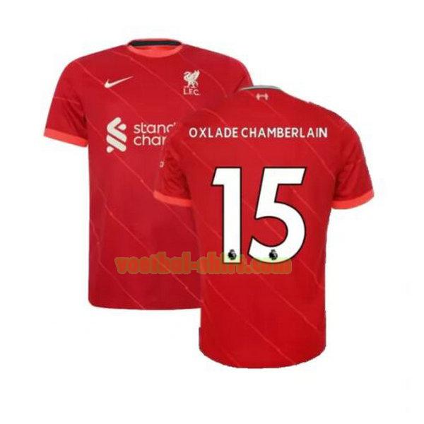 oxlade chamberlain 15 liverpool thuis shirt 2021 2022 rood mannen