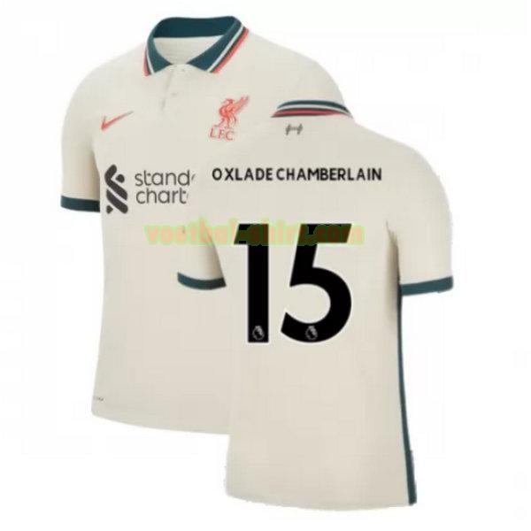 oxlade chamberlain 15 liverpool uit shirt 2021 2022 geel mannen