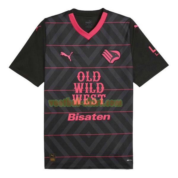 palermo uit shirt 2023 2024 thailand zwart mannen