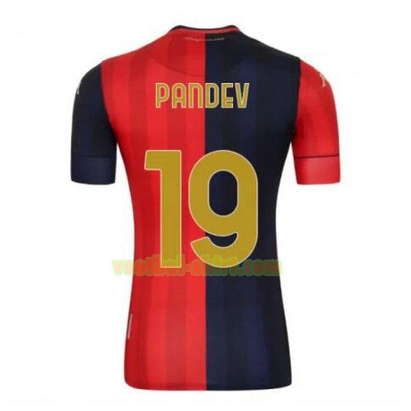 pandev 19 genoa thuis shirt 2020-2021 rood blauw mannen