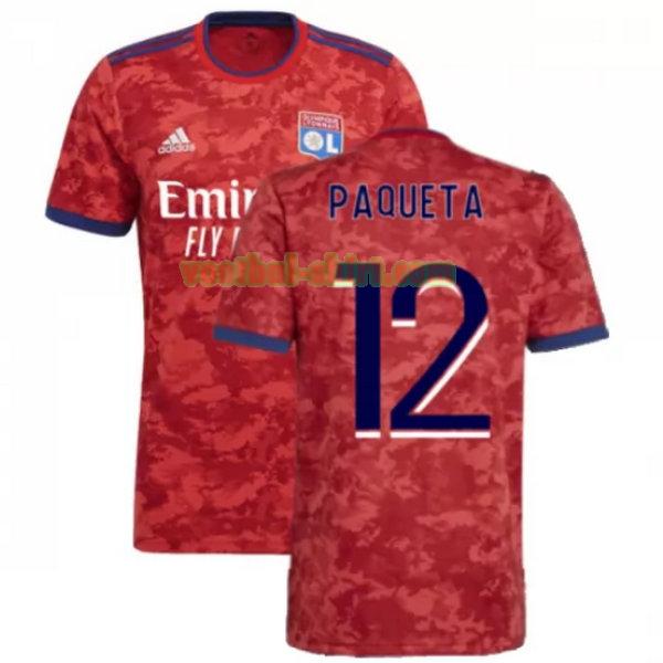 paqueta 12 olympique lyon uit shirt 2021 2022 rood mannen