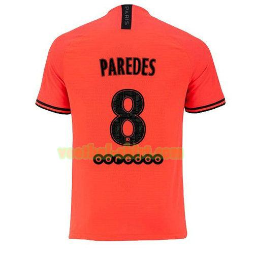 paredes 8 paris saint germain uit shirt jordan 2020 mannen