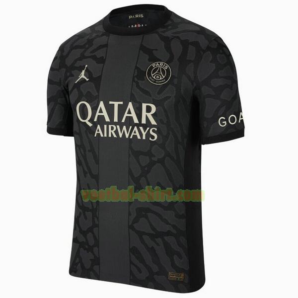 paris saint germain 3e shirt 2023 2024 thailand zwart mannen