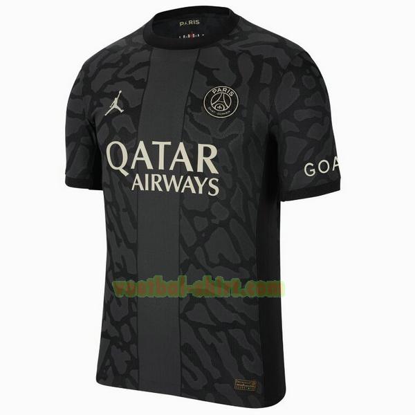 paris saint germain 3e shirt 2023 2024 zwart mannen