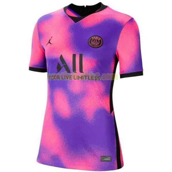 paris saint germain fourth shirt 2020 2021 purper dames