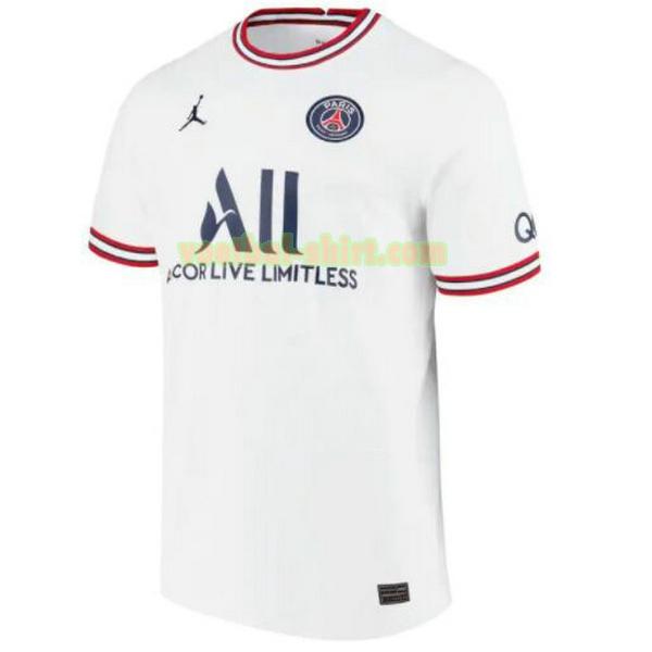 paris saint germain fourth shirt 2021 2022 thailand wit mannen