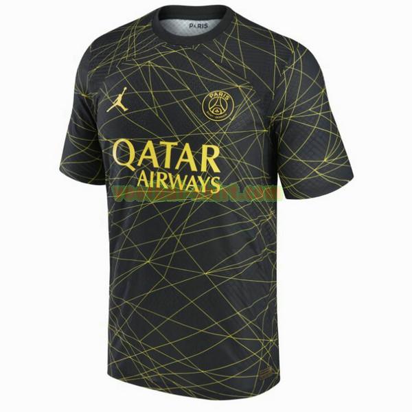 paris saint germain fourth shirt 2022 2023 thailand zwart mannen