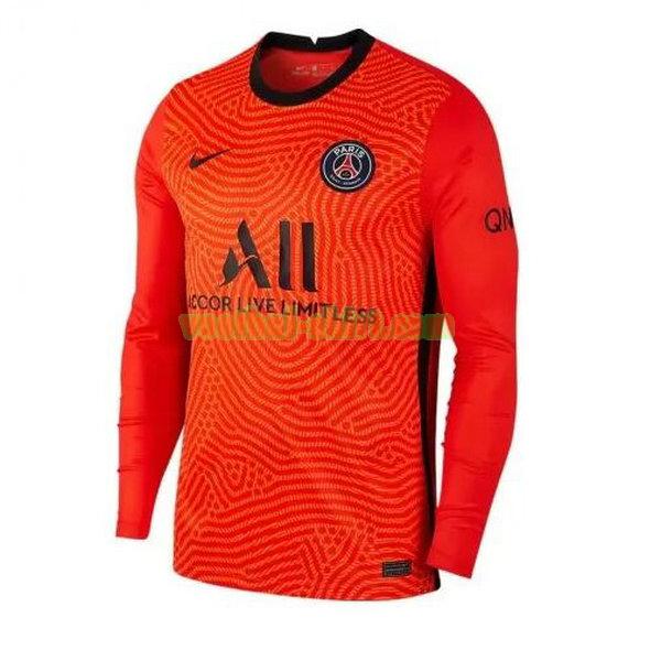 paris saint germain lange mouwen thuis doelman shirt 2020-2021 mannen