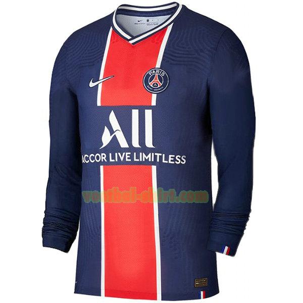 paris saint germain lange mouwen thuis shirt 2020-2021 mannen