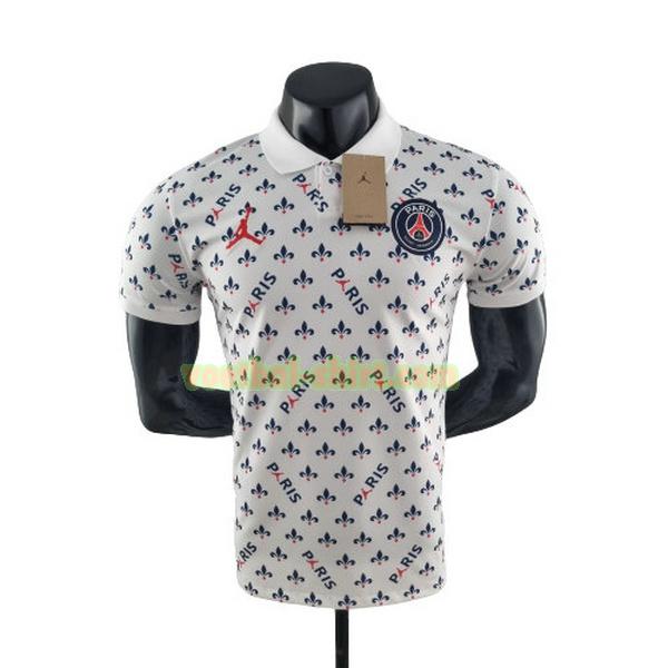 paris saint germain player polo 2022 2023 wit mannen