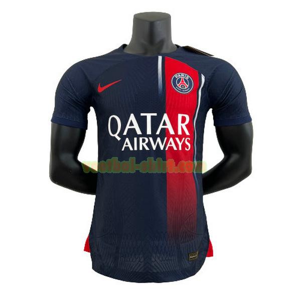 paris saint germain player thuis shirt 2023 2024 blauw mannen