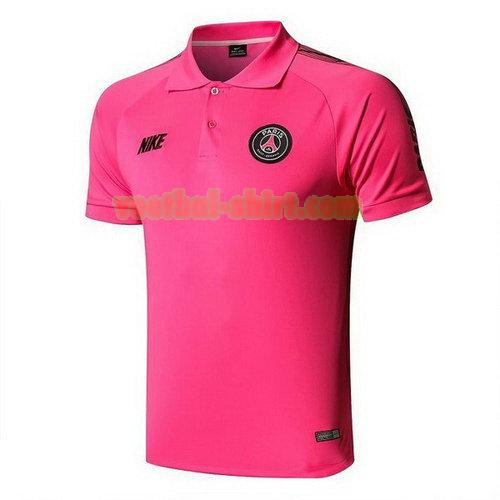 paris saint germain poloshirt 2019-2020 roze mannen