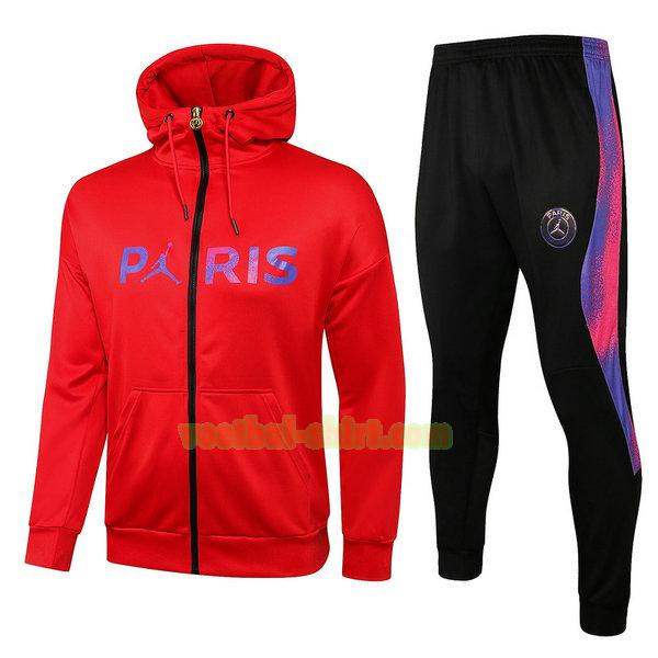 paris saint germain set jasje 2021 2022 rood mannen