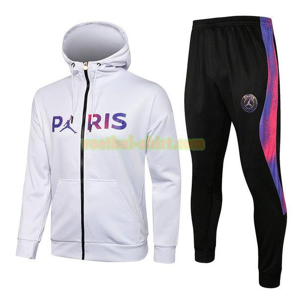 paris saint germain set jasje 2021 2022 wit mannen