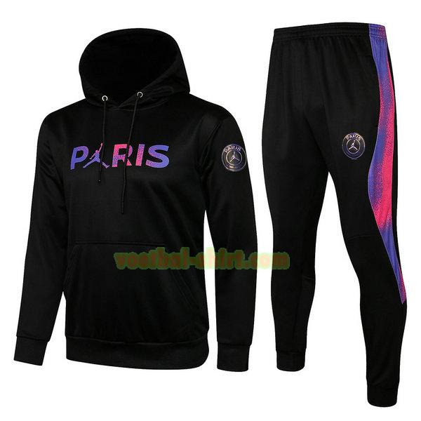 paris saint germain set jasje 2021 2022 zwart purper mannen