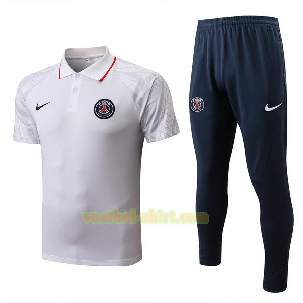 paris saint germain set polo 2022 2023 wit mannen