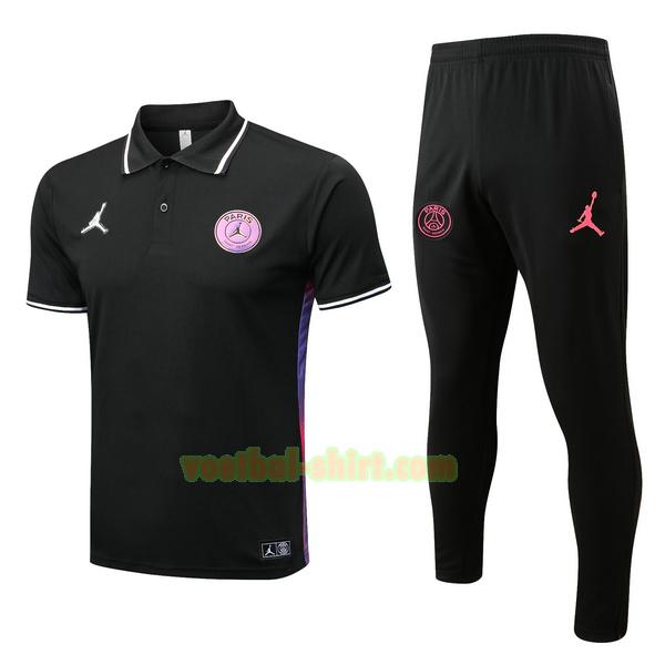 paris saint germain set polo 2022 2023 zwart mannen