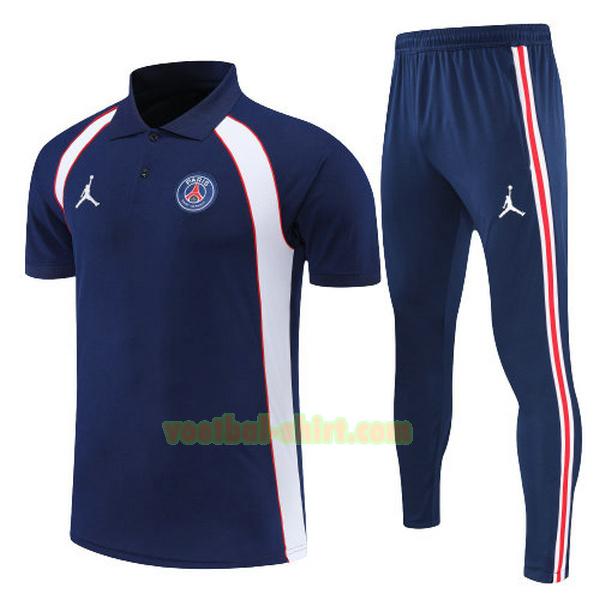 paris saint germain set polo 2022 navy mannen