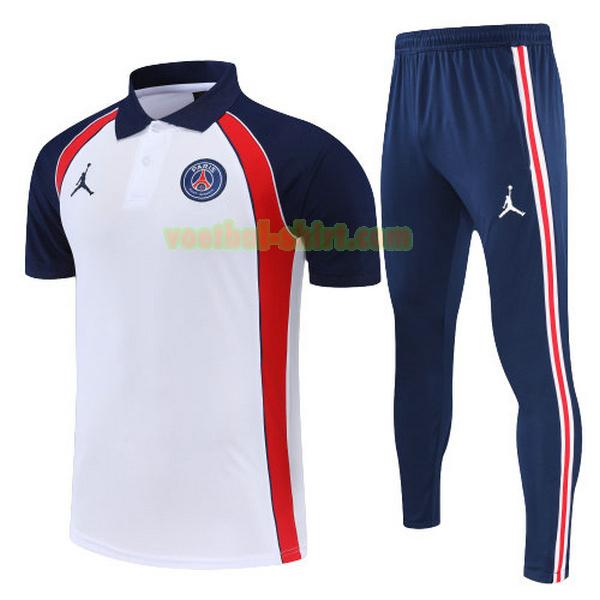 paris saint germain set polo 2022 wit mannen