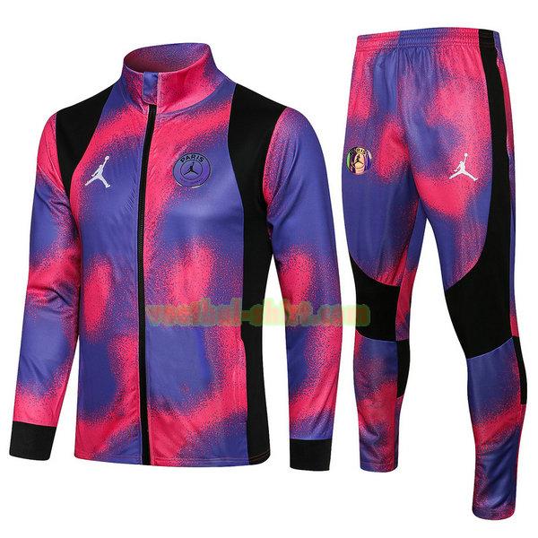 paris saint germain set trainingspak 2021 2022 purper roze mannen