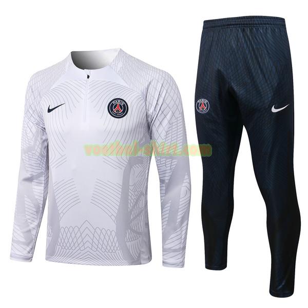 paris saint germain set trainingspak 2022 2023 wit mannen