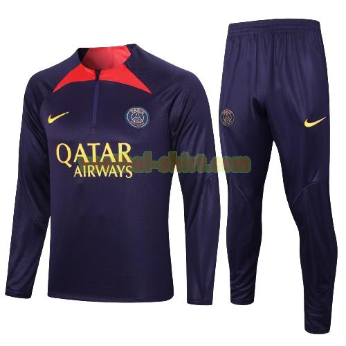 paris saint germain set trainingspak 2023 24 purple kinderen