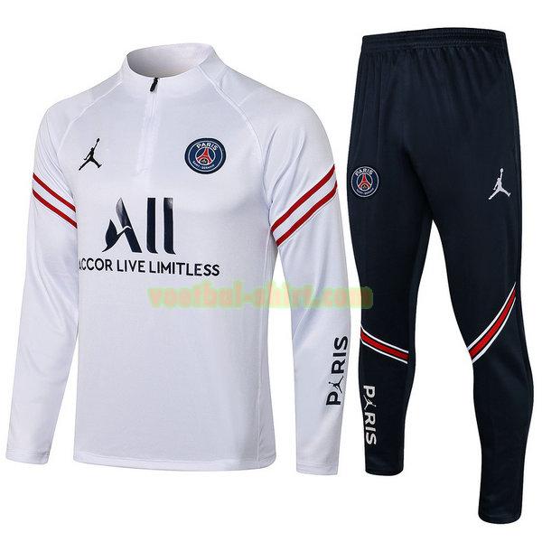 paris saint germain set trainingspak 2122 wit mannen