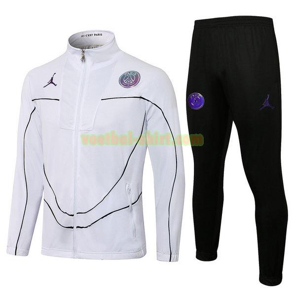 paris saint germain set trainingspak 21 22 wit zwart mannen