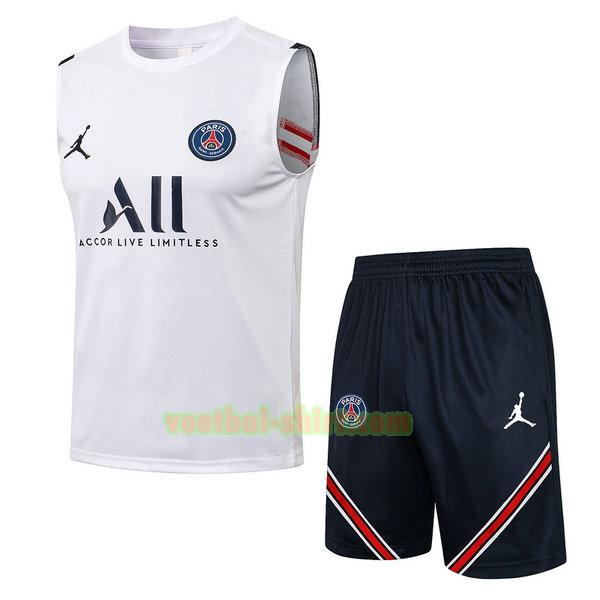 paris saint germain set vest 2021 2022 wit mannen