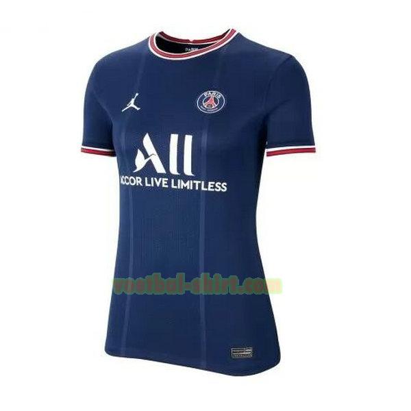 paris saint germain thuis shirt 2021 2022 blauw dames