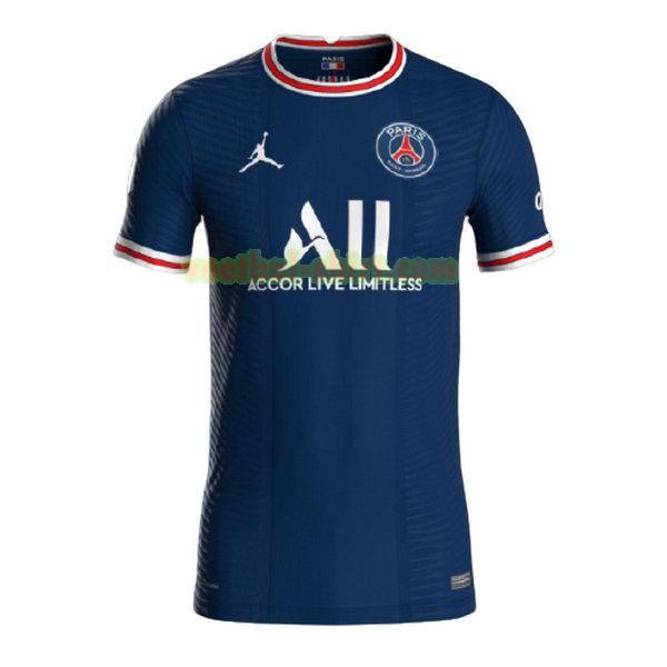 paris saint germain thuis shirt 2021 2022 blauw mannen