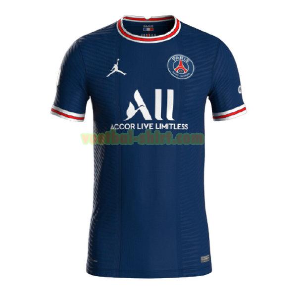 paris saint germain thuis shirt 2021 2022 thailand blauw mannen