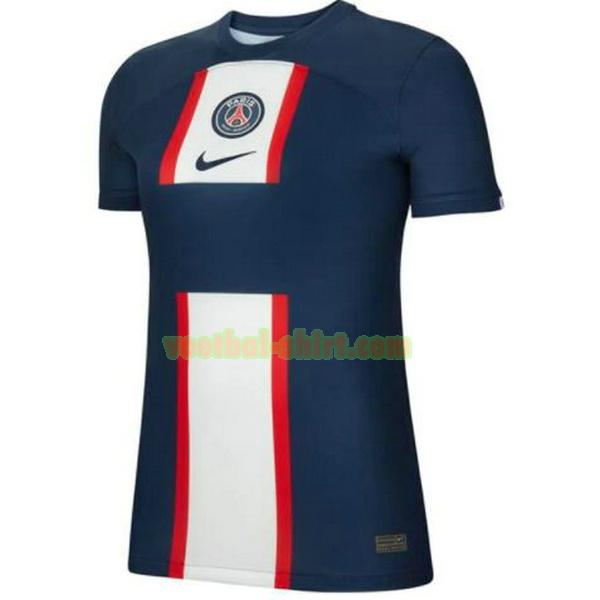 paris saint germain thuis shirt 2022 2023 blauw dames