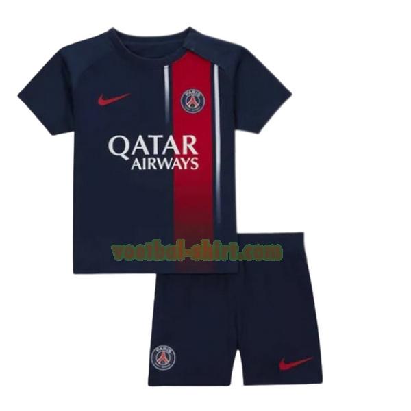 paris saint germain thuis shirt 2023 2024 blauw kinderen