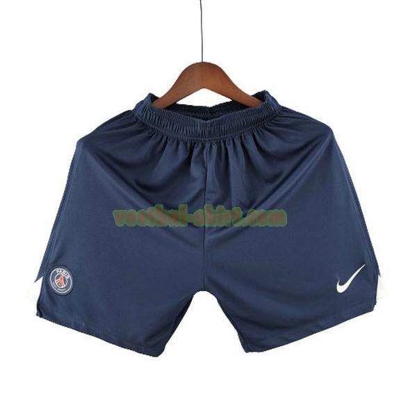 paris saint germain thuis shorts 2022 2023 blauw mannen