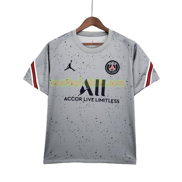 paris saint germain training shirt 2021 2022 grijs mannen