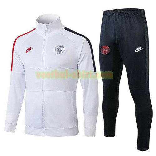 paris saint germain trainingspak 2019-2020 wit rood blauw mannen