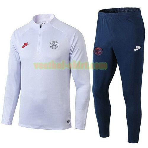 paris saint germain trainingspak 2019 2020 wit blauw mannen