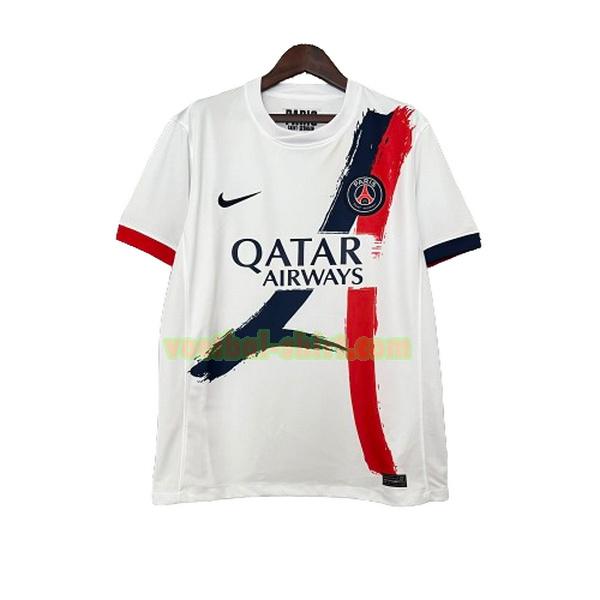 paris saint germain uit shirt 2024 2025 thailand wit mannen