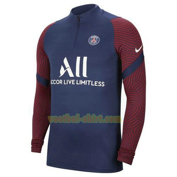 paris saint germain windjack 2020-21 blauw mannen