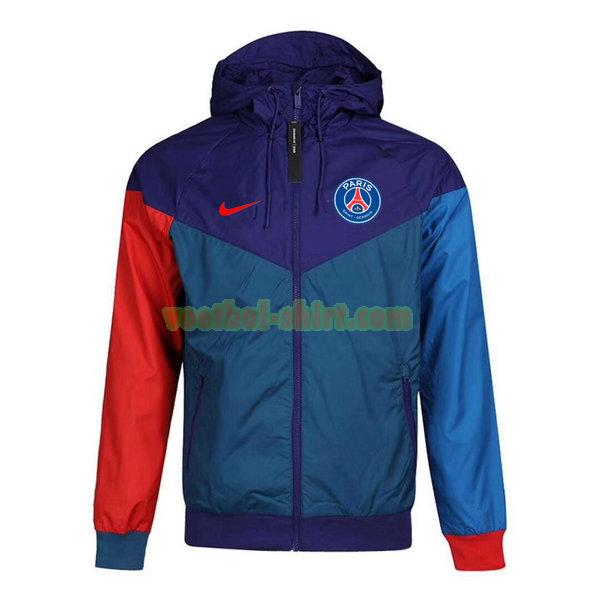 paris saint germain windjack 2021 22 blauw groen mannen