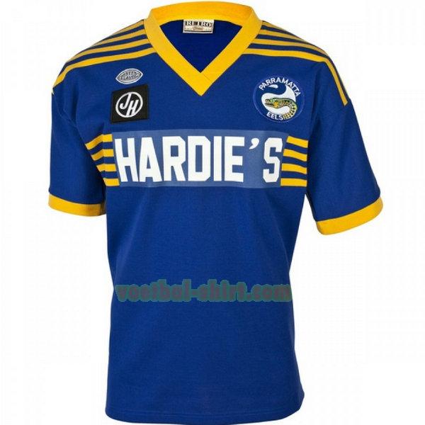 parramatta eels thuis shirt 1982 blauw mannen