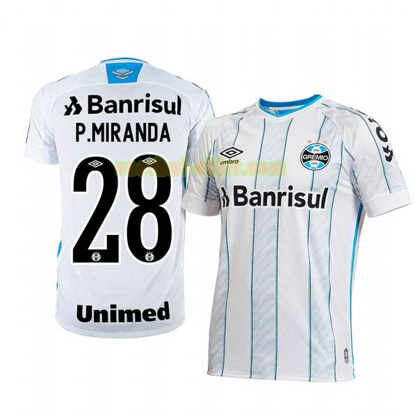 paulo miranda 28 gremio uit shirt 2020-2021 mannen