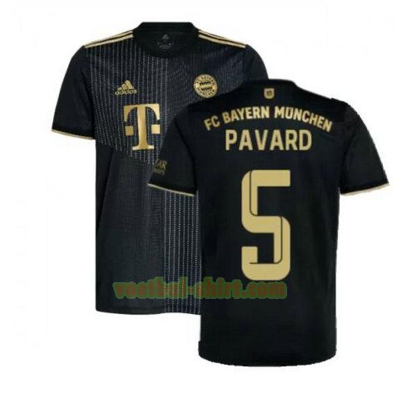 pavard 5 bayern münchen uit shirt 2021 2022 zwart mannen